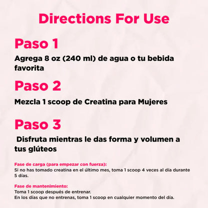 Creatina monohidratada para mujeres